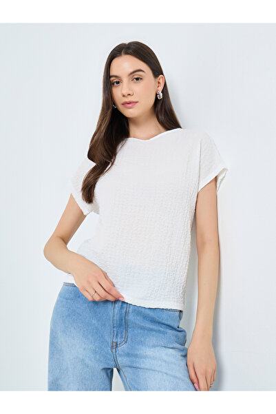 Take Two By Styli Textured Short Sleeve T-Shirt