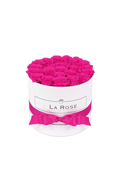 velve Floral arrangement Scented roses, made of soap foam, pink, in a white b...