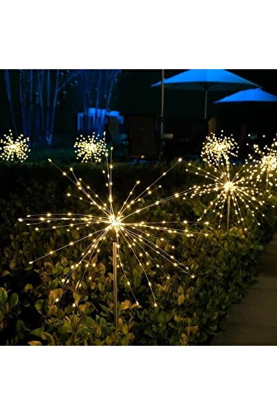 Flippy Decoratiune gradina Fireworks, lumina calda, sarma de cupru, incarcare solara, 55W, 90 cm