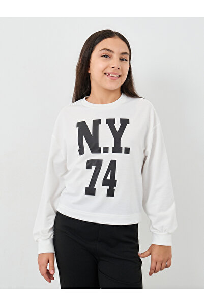Styli Teen Graphic Sweatshirt and Flare Pants Set