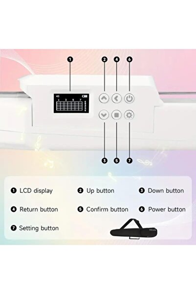 MegArya Smart Guitar with AI MIDI Technology & USB Charging - Electric/Acoustic Guitar