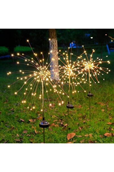 Flippy Decoratiune gradina Fireworks, lumina calda, sarma de cupru, incarcare solara, 55W, 90 cm