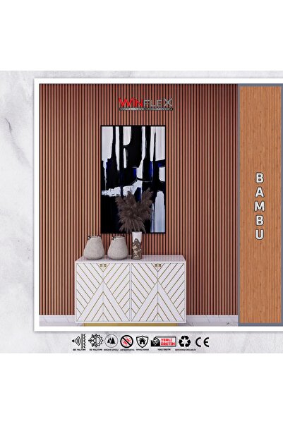 WİNFLEX WİNPANEL DEKORATİF AHŞAP DUVAR PANEL – (60X240CM).