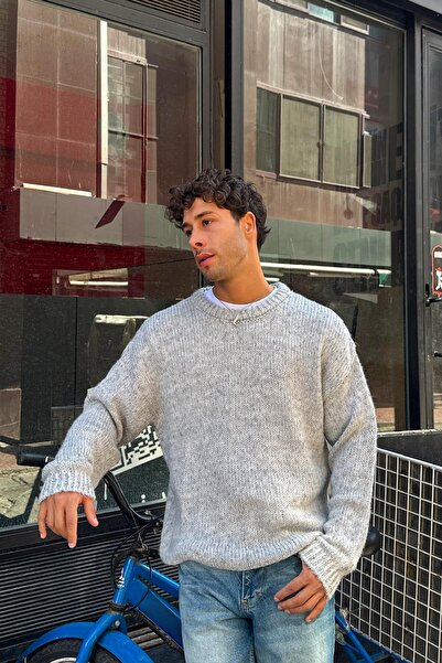 Flaw Wear Color Gradient Gray Knitwear Sweater