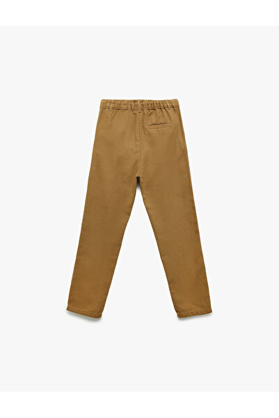 Koton Erkek Çocuk Pamuklu Düğme Detaylı Basic Pantolon