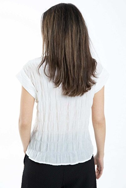 mica Striped Short Sleeve Top