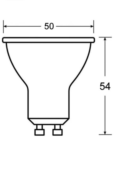 Osram 10 ADET 4.5W (50W) GU10 Duylu 2700Kelvin Sarı Işık 350Lümen F Enerji Led Spot Ampul