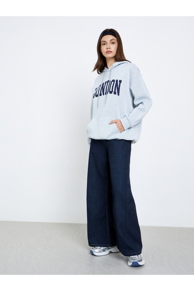 Take Two By Styli Women Graphic Print Oversized Hoodie