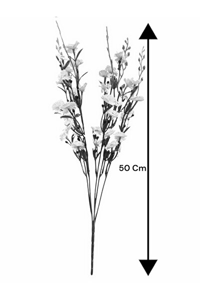 Lilac Home Yapay Yoğun Kır Çiçeği (Papatya) 50 Cm Turuncu