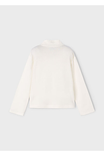 MAYORAL Κοριτσίστικη κρεμ μπλούζα με στάμπα με ζιβάγκο |   Μαλακό ύφασμα βισκόζης 4-10 ετών