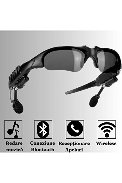 Flippy Smart Sunglasses, Flippy, Polarized Lenses, Bluetooth 5.0, Waterproof, Black