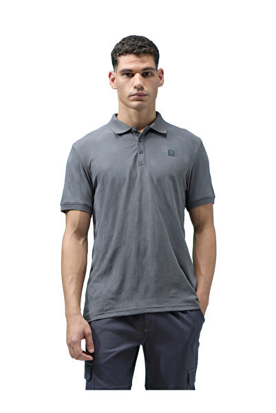 Technosport By Styli قميص بولو رجالي جاكار بقصّة Slim Fit