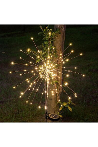 Flippy Decoratiune gradina Fireworks, lumina calda, sarma de cupru, incarcare solara, 55W, 90 cm