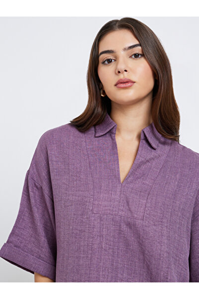 Styli Oversized Top and Wide Leg Pants Modest Set