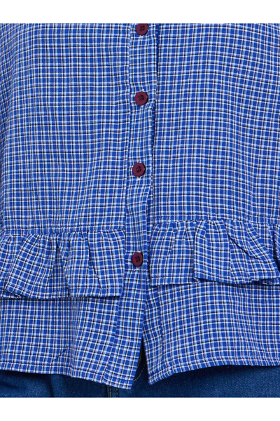 Take Two By Styli Blue Checkered Long Sleeve Shirt