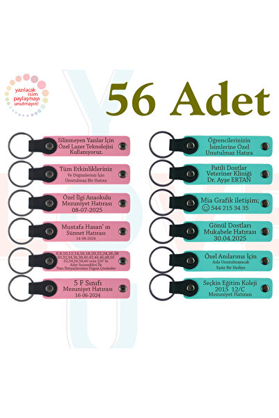 miawiki سلسلة مفاتيح جلدية مكتوبة خاصًا بالشركة، أرجواني وأزرق داكن، مجموعة م...