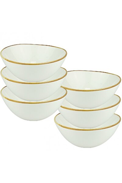 Culinaro Set 6 boluri portelan ARIZONA GLISS, D11xh4,5cm, 280ml