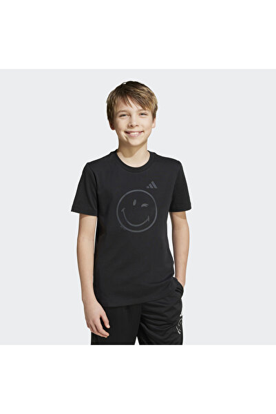 adidas J Smı Tee Παιδικό Casual T-Shirt JN2160 Μαύρο