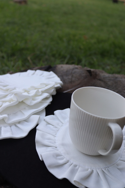 vipceyiz 2 Adet Fırfırlı Kokteyl Peçeteşi