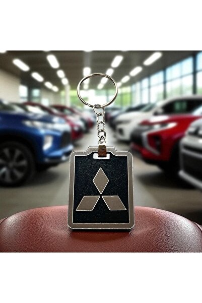 Pemina ميدالية مفاتيح سيارة من MITSUBISHI مصنوعة من MDF بسمك 3 مم مع تفاصيل م...