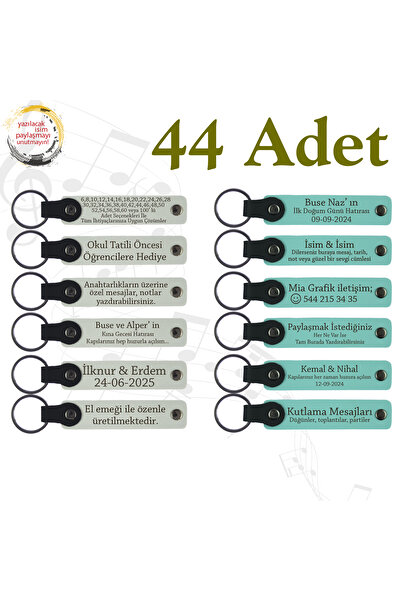 miawiki سلسلة مفاتيح تذكارية مع الأسماء مكتوبة، أرجواني وأزرق داكن، هدية للنساء في الفعاليات الثقافية، مجموعة من 44 قطعة