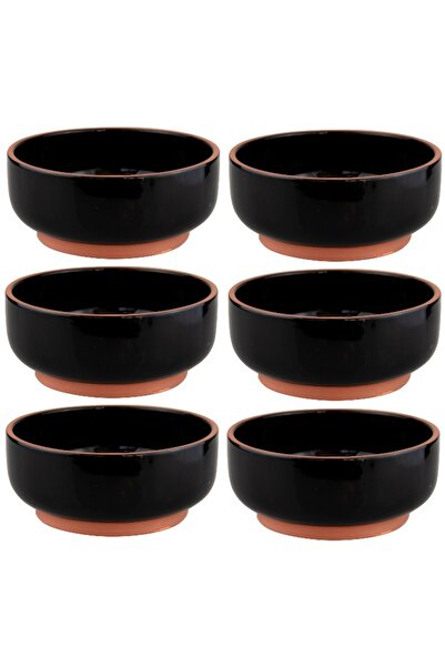 Culinaro Set 6 boluri portelan HELLA BLACK 11.5cm,280ml