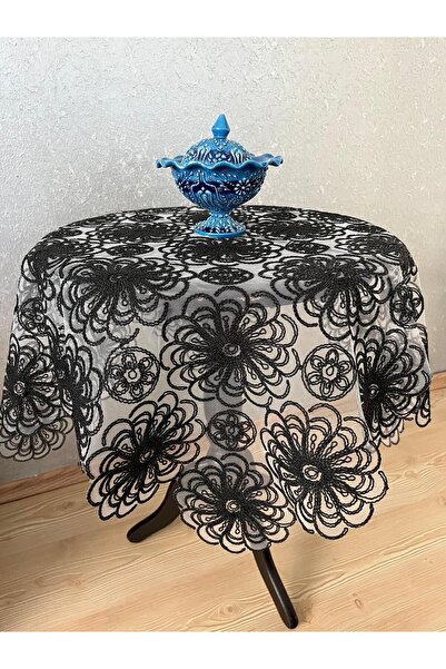 Genel Markalar Fiskos Masa Örtüsü Tül Güpürlü Çeyizlik