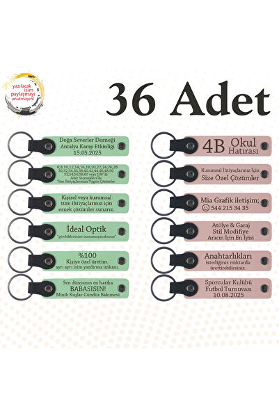 miawiki سلسلة مفاتيح مكتوب عليها اسم، بنفسجي وأزرق داكن، مجموعة من 36 هدية خا...