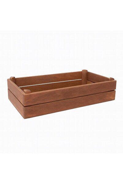 Globy صندوق عرض خشبي من توان مقاس 22×35×8 سم