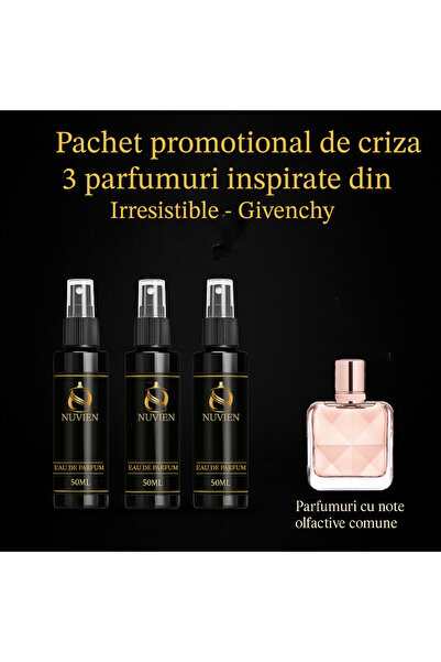 Nuvien Set 3 Parfumuri 50ml – Inspirat din Irresistible G.