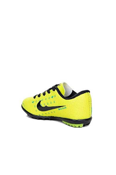 mugees Sarı Siyah Erkek Çocuk Halı Saha Futbol Ayakkabısı