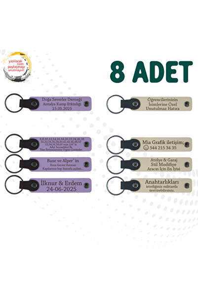 miawiki سلسلة مفاتيح جلدية مع اسم مكتوب، أرجواني وأزرق داكن، مجموعة من 8 قطع ...