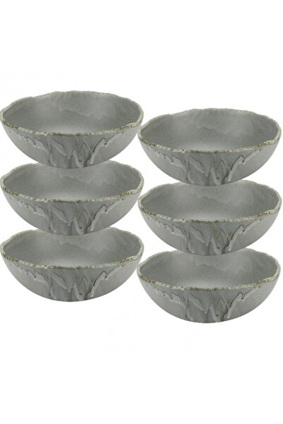 Culinaro Set 6 boluri portelan pentru sos FUJI ASH, D8xh4cm, 80ml, gri