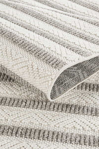 Livset Yumuşak Bukleli Krem Gri Oeko-Tex Sertifikalı Oturma Odası Salon Mutfak Balkon Çocuk Halısı