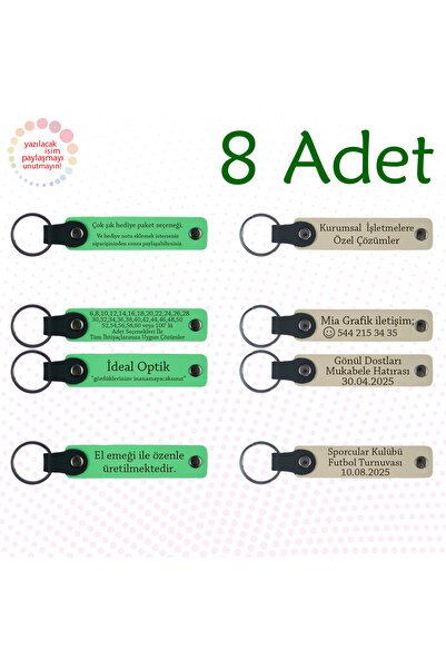 miawiki سلسلة مفاتيح جلدية مع اسم مكتوب، أرجواني وأزرق داكن، مجموعة من 8 قطع ...