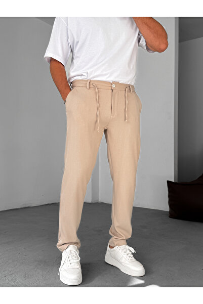BYBASICMAN Bej Slim Fit Kumaş Pantolon YP-5037