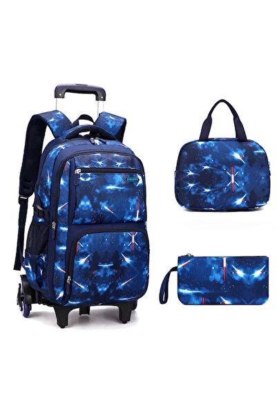 DEYKAY Set Ghiozdan troler Scoala 3 Piese, DEYKAY, cu punga de creion, geanta tote