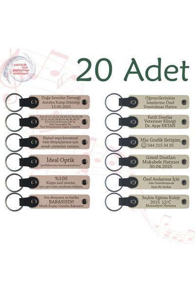 miawiki سلسلة مفاتيح قابلة للكتابة بالاسم، أرجواني وأزرق داكن، مجموعة من 20 ه...