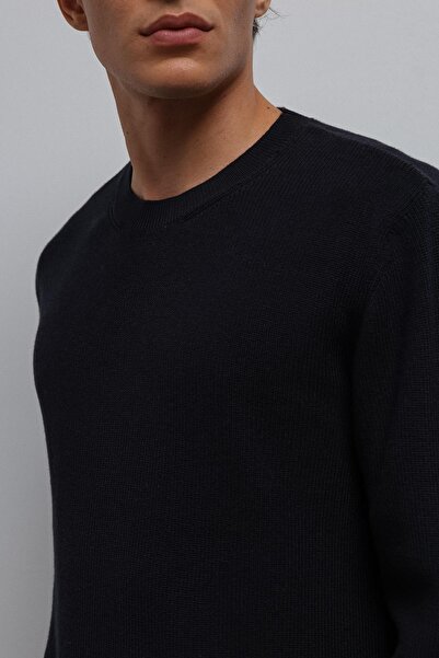 Antioch Navy Blue Textured Men's Sweater