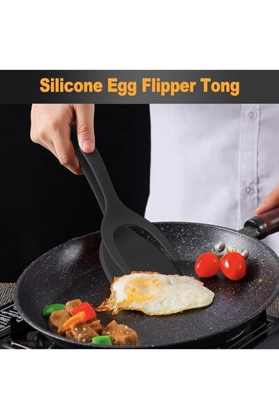 OEM Set 2 spatulas for eggs and pancakes, Polypropylene, Red/Black