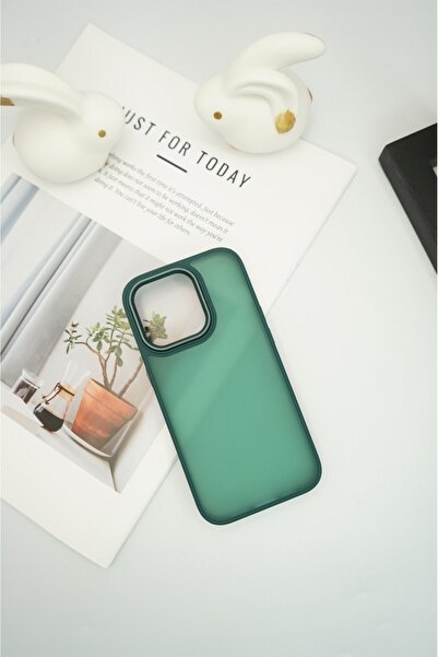 OSG iPhone 14 Pro Max Uyumlu Mat Çelik Çerçeve Koruma Premium Telefon Kılıfı