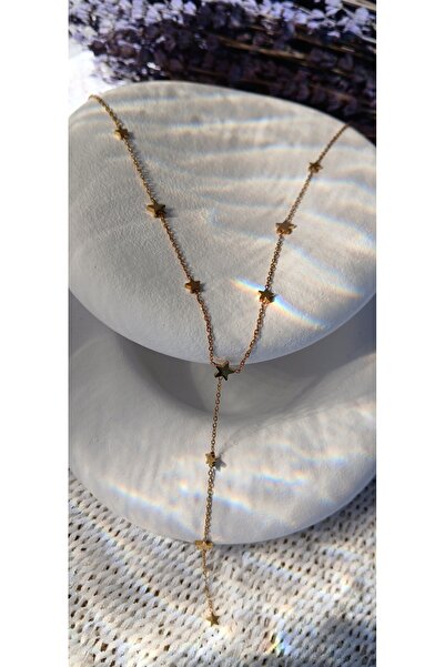 Butik Yıldız Detaylı Çelik Kolye