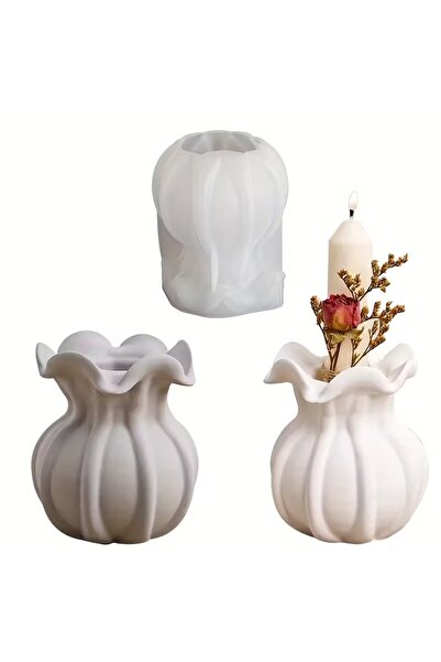 AnkaHobiMarket Çiçek Vazo Silikon Kalıp (S957)