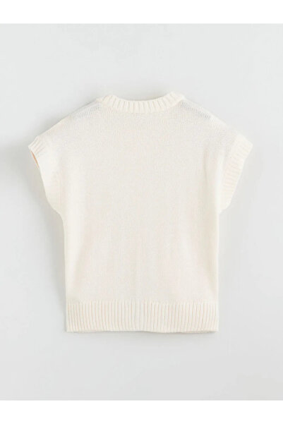 LC Waikiki LCW KidsBej Basic Kız Çocuk Yelek