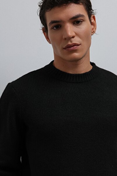 Antioch Black Soft Textured Men's Sweater