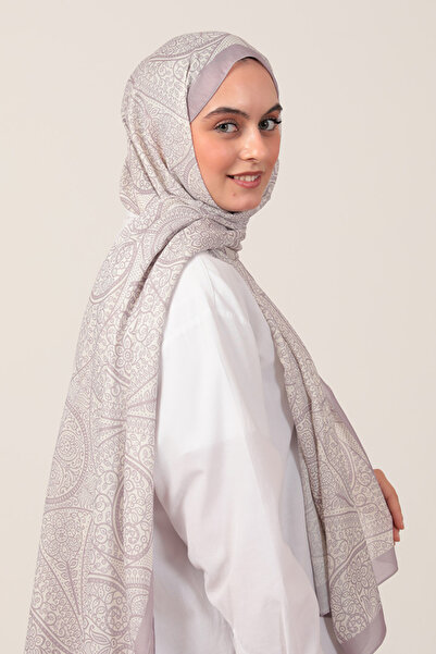 ipekistanbul شال من الحرير القطني - نمط السروج - أرجواني إكرو