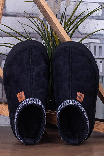 Pierre Cardin Tan Plush High Sole Women's Ug Daily Winter Shoes with Fur