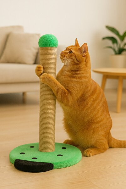 Reyo Pet Ladybug Cat Scratching Platform Green