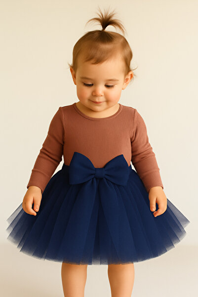 NSMLİFE Kız Bebek Astarlı Önü Tokalı Beli Lastikli Kabarık Tütü Etek