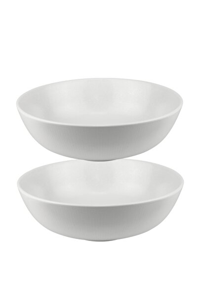 Culinaro Set 2 boluri portelan salata White Moss 24xh7,8cm, 2000ml